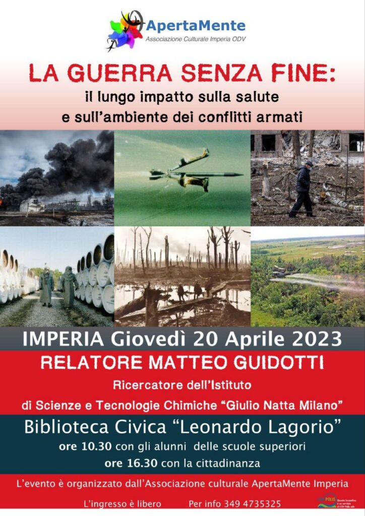 “La guerra senza fine: il lungo impatto sulla salute e sull’ambiente dei conflitti armati”